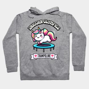 Trampoline Unicorn Olympics 🦄 - Bounce into Cuteness! Hoodie